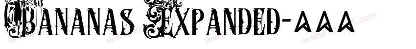 Bananas Expanded字体转换 Bananas Expanded字体转换